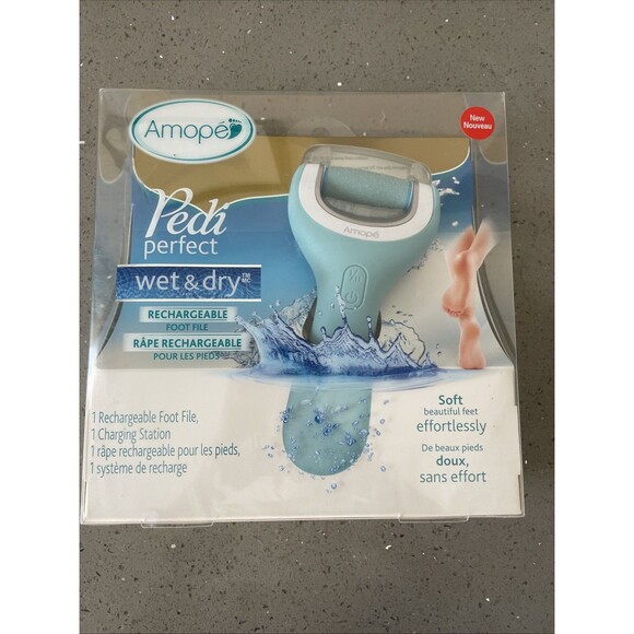 Amope Pedi Perfect Wet Dry Electronic Pedicure Foot File and Callus Remover - Picture 1 of 8